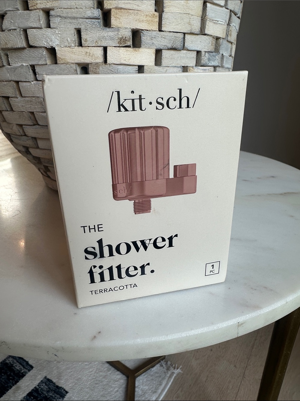 Kitsch Terracotta Shower Filter - Rose-Toned
